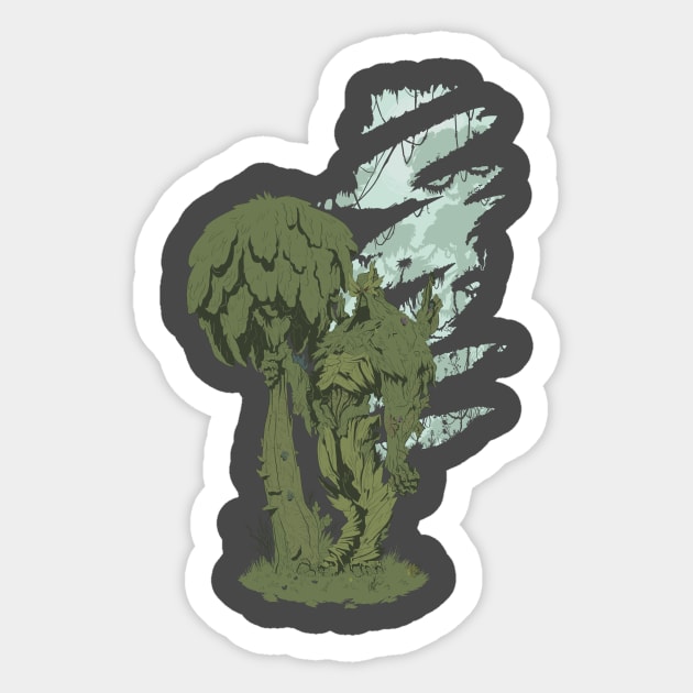 swamp-thing Sticker by tinbott